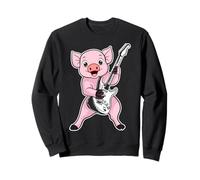 Guitare rétro Rock Music of Cute Pig Sweatshirt