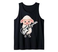 Guitare rétro Rock Music of Cute Sheep Débardeur