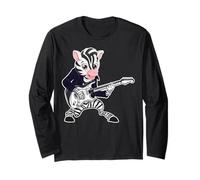 Guitare rétro Rock Music of Cute Zebra Manche Longue