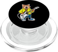 Guitare rétro Rock Musique de Chat Mignon PopSockets PopGrip pour MagSafe