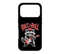 Guitare rétro Rock 'n Roll Trash Panda sans charnière en Forme de Raton Laveur Coque pour iPhone 17 Pro