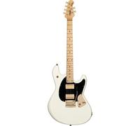 Guitare rétro vintage Sterling Guitars Stingray Jared Dines Signature Olympic White