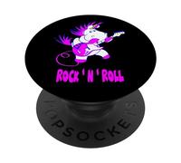 Guitare Rock and Roll Licorne Drôle Musique Chanteur Star PopSockets PopGrip Adhésif