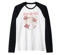 Guitare Rock and Roll Vintage Rock Femme Musique Manche Raglan