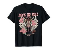 Guitare Rock and Roll Vintage Rock Femme Musique T-Shirt
