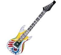 Guitare rock gonflable bariolée Taille Unique G