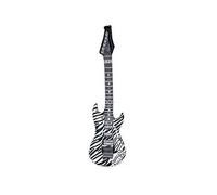 Guitare rock gonflable zébrée