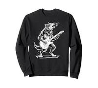 Guitare rock loup-garou musique Sweatshirt