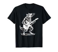 Guitare rock loup-garou musique T-Shirt