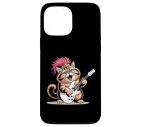 Guitare Rock & Roll Retro Princess Cat Rock and Roll Coque pour iPhone 13 Pro Max