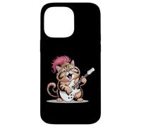 Guitare Rock & Roll Retro Princess Cat Rock and Roll Coque pour iPhone 14 Pro Max