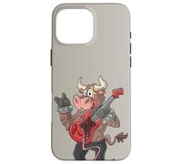 Guitare Rocker/Taureau Coque pour iPhone 16 Pro Max
