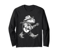 Guitare rustique Capybara Cowboy Musicien Country Music Western Manche Longue