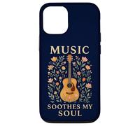 Guitare Soul Music Floral Classique Esthétique Guérison Coque pour iPhone 12/12 Pro