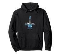 Guitare Sound Wave Musicien Acoustique Concert Vibe Sweat à Capuche