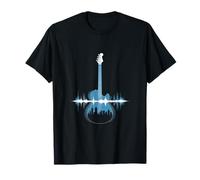 Guitare Sound Wave Musicien Acoustique Concert Vibe T-Shirt
