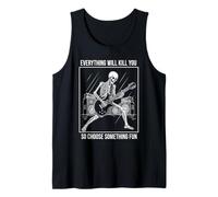 Guitare Squelette Everything Will Kill You Choose Fun Débardeur