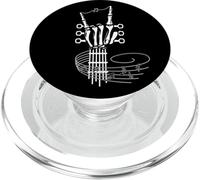Guitare Squelette Main Rock on Rock Band Notes de Musique PopSockets PopGrip pour MagSafe