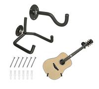 Guitare Stand Hook Guitare Wall Mount Coin Support Mural Guitare Support Guitare Mural Porte Crochet Pour Guitare Acoustique Classique Ou Électrique, Ukulélé, Banjo, Mandoline Et Basse 2 Pièces