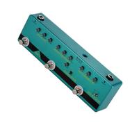 Guitare Stompbox Pédale d'effets analogiques 5 en 1 avec I/O 1/4" | Distortion Lift Buffer, pédale compacte en métal avec bypass et entrée de sortie 1/4" pour guitare basse