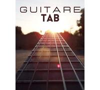 Guitare TAB: 9 tablature par page avec 5 diagramme pour les accords, 112 pages, format 21 x 28 cm, cahier de musique pour guitare