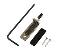 Guitare Tremolo Blocker Noir Métal Outil de réglage | Prévient la perte d'humeur, bloque le pont flottant, métal robuste, anodisé noir, 11 g léger