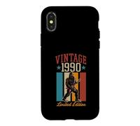 Guitare Vintage 1990 Bigfoot Sasquatch édition limitée Coque pour iPhone X/XS