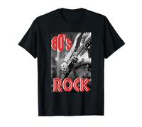 Guitare Vintage 80's Rock Concert Jouant un Solo T-Shirt