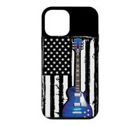 Guitare Vintage - American US Drapeau Electric Guitare Coque pour iPhone 12 Mini