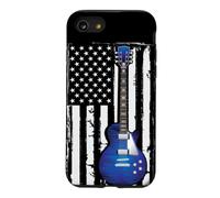 Guitare Vintage - American US Drapeau Electric Guitare Coque pour iPhone SE (2020) / 7/8
