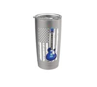 Guitare vintage - American US Drapeau Electric Guitare Gobelet isotherme en acier inoxydable double paroi