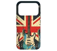 Guitare Vintage Britannique Jack Union Flag Rock Guitarist Coque pour iPhone 17 Pro