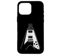 Guitare Volante Effet Vieilli, Musique Punk Rock Metal Coque pour iPhone 16 Pro Max