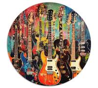 guitaree 1000 Pièce Jigsaw Puzzles Jeux Éduchatifs Créatif Puzzles Ronds Défi Couleur pour Adultes Et Enfants 1000pcs (67.5x67.5cm)