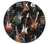 guitaree 1000 Pièce Jigsaw Puzzles Jeux Éduchatifs Soulageur De Stress Jigsaw Rond Belle DécoRation Puzzle pour Adultes Et Enfants 1000pcs (67.5x67.5cm)