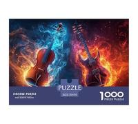 guitaree 1000 Pièces Puzzle pour Enfants À Partir De 14 Ans, Parfait pour Les Amateurs De Puzzles, Cadeau, Stimulant, Jeu Éduchatif, Qualité Premium 70x50cm/1000pcs