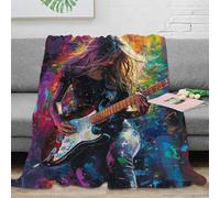 Guitaree Flanell Fleecedecke Flauschig Weich Warm Plüsch Kuscheldecke 3D Drucken Mikrofaser Couchdecke Tagesdecke Für Bett Sofa 80x90inch(200x230cm)