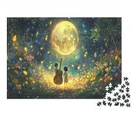 guitaree pour Enfants Puzzle 1000 Pièces Jouet en Bois Cadeau Unique Décoration Intérieure Fleur mer Challenge Toy pour Adultes Et Enfants À Partir De 12 Ans 1000pcs (75x50cm)