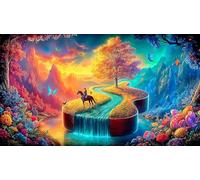 guitaree Puzzle 1000 Pieces Cadeau Unique Jeu éducatif Challenge Toy de qualité supérieure Peinture Art pour Adultes et Enfants 75x50cm/1000pcs