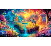 guitaree Puzzle 1000 pièces Cadeau Unique Jeu éducatif défi Jouet de qualité supérieure Peinture Art pour Adultes et Enfants à partir de 14 Ans 38x52cm/1000pcs