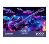 guitaree Puzzle 1000 Pieces Cadeau Unique Jeu Éduchatif Défi Jouet À De Qualité Supérieure Peinture Art pour Adultes Et Enfants À Partir De 14 Ans 70x50cm/1000pcs