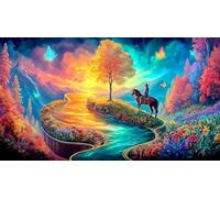 guitaree Puzzles 1000 Pieces Cadeau Unique Jeu éducatif défi Jouet de qualité supérieure Peinture Art pour Adultes et Enfants à partir de 12 Ans 75x50cm/1000pcs