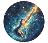 Guitares 1000 Pièces Puzzle Rond Musik Violin Kunst Adultes Et Enfants Décompression Progressive Réduction du Stress Cadeau DécoRatteion 1000pcs (67.5x67.5cm)