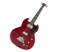 Guitares basses électriques à corps solide 4 cordes, basse rouge avec double Humbuckers, Guitarra Electrica Bajo for la pratique et scène des débutants