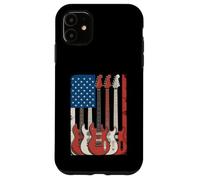Guitares drapeau américain Musicien patriotique Coque pour iPhone 11