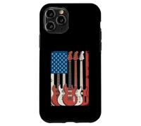 Guitares drapeau américain Musicien patriotique Coque pour iPhone 11 Pro