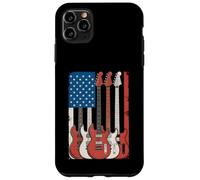 Guitares drapeau américain Musicien patriotique Coque pour iPhone 11 Pro Max