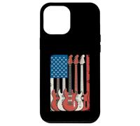 Guitares drapeau américain Musicien patriotique Coque pour iPhone 12 Pro Max