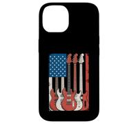 Guitares drapeau américain Musicien patriotique Coque pour iPhone 14