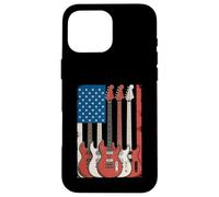 Guitares drapeau américain Musicien patriotique Coque pour iPhone 16 Pro Max